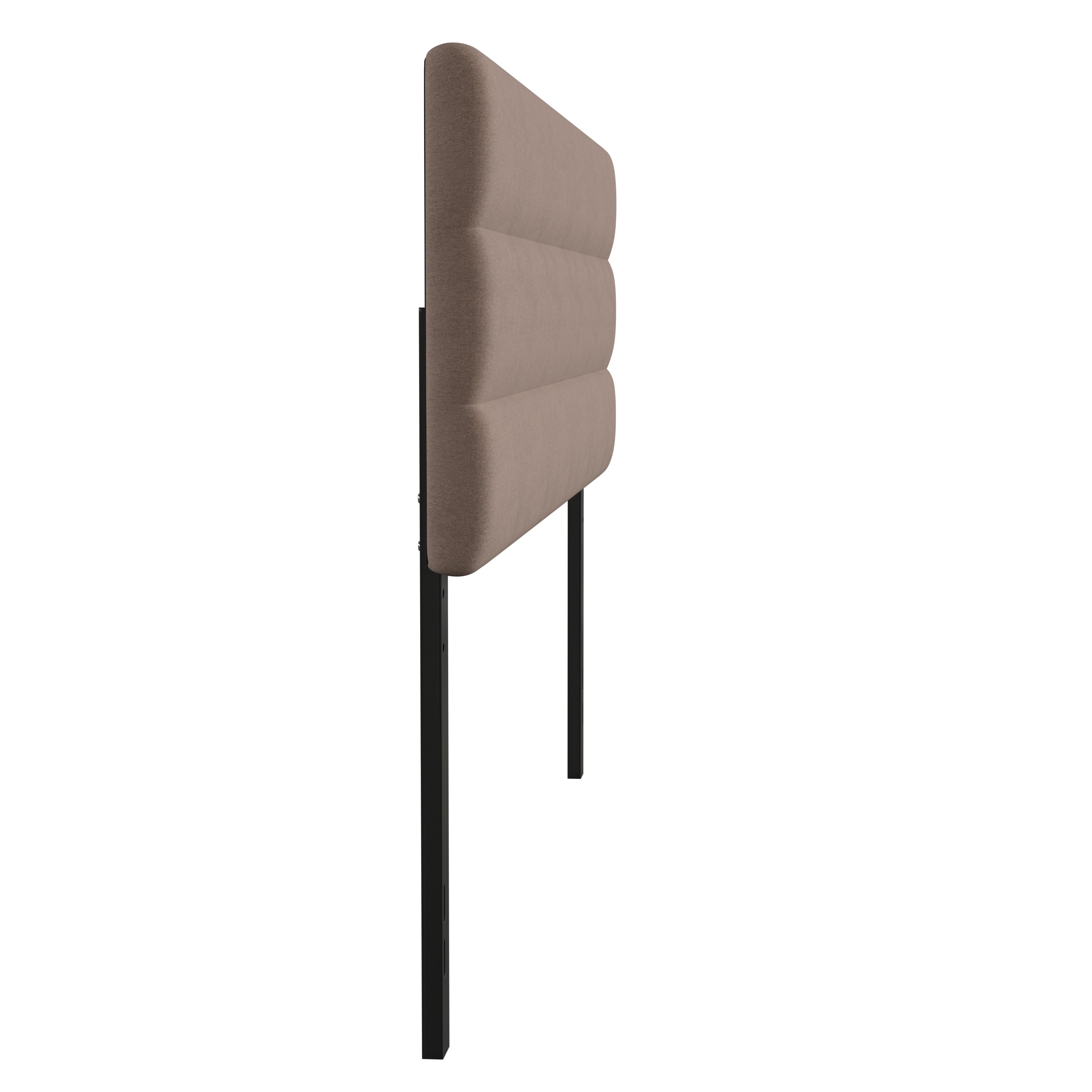 Paxton King Channel Stitched Fabric Upholstered Headboard, Adjustable Height from 44.5" to 57.25" - Taupe
