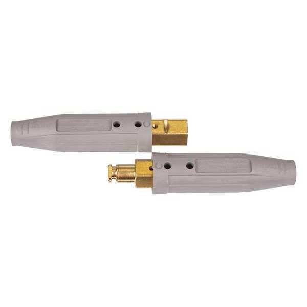Tweco® Cable Connector: 1/0 AWG to 3/0 AWG, Single Ball-Point, Female/Male