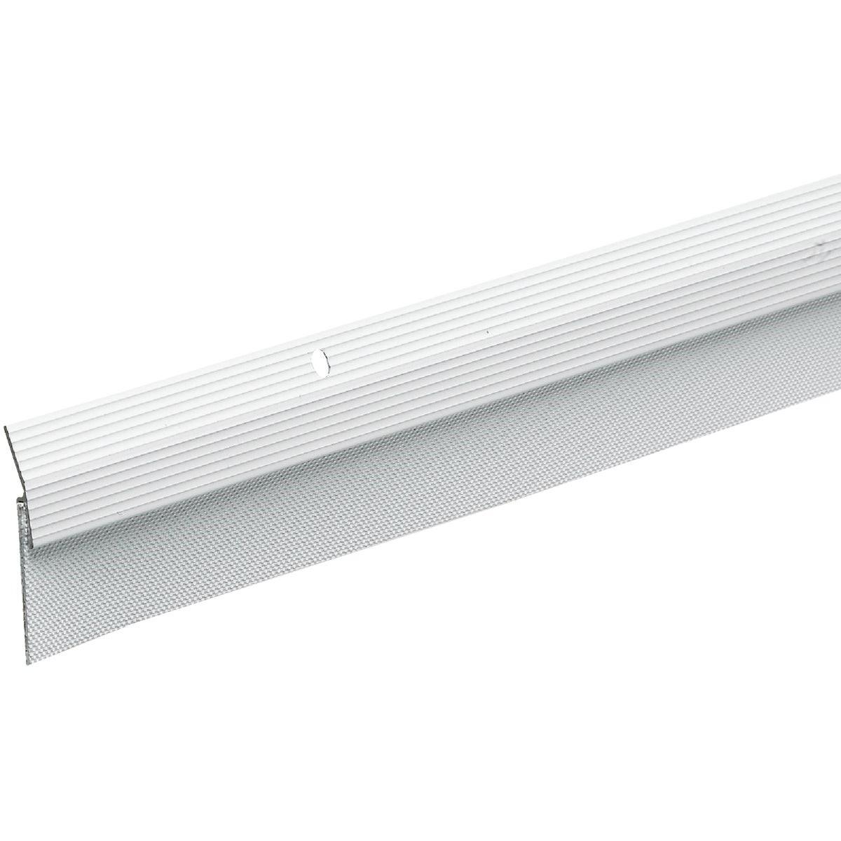 2 In. W. x 2 In. H. x 36 In. L. White Aluminum Door Sweep