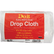 Plastic 9 Ft. x 12 Ft. 3 mil Drop Cloth