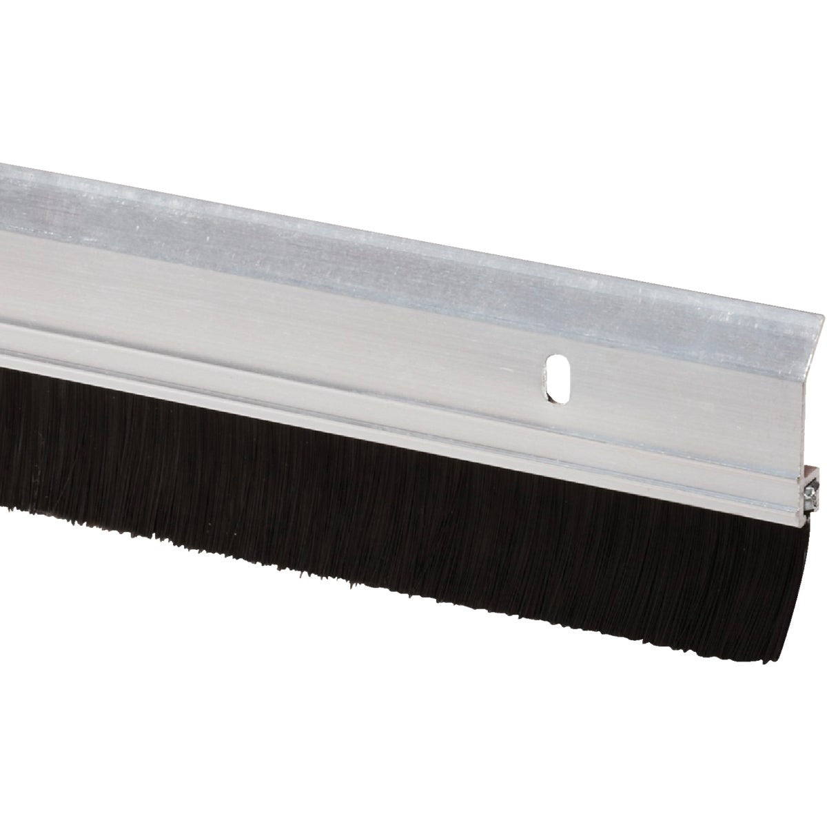 2 In. W. x 36 In. L. Silver Aluminum Premium Brush Door Sweep