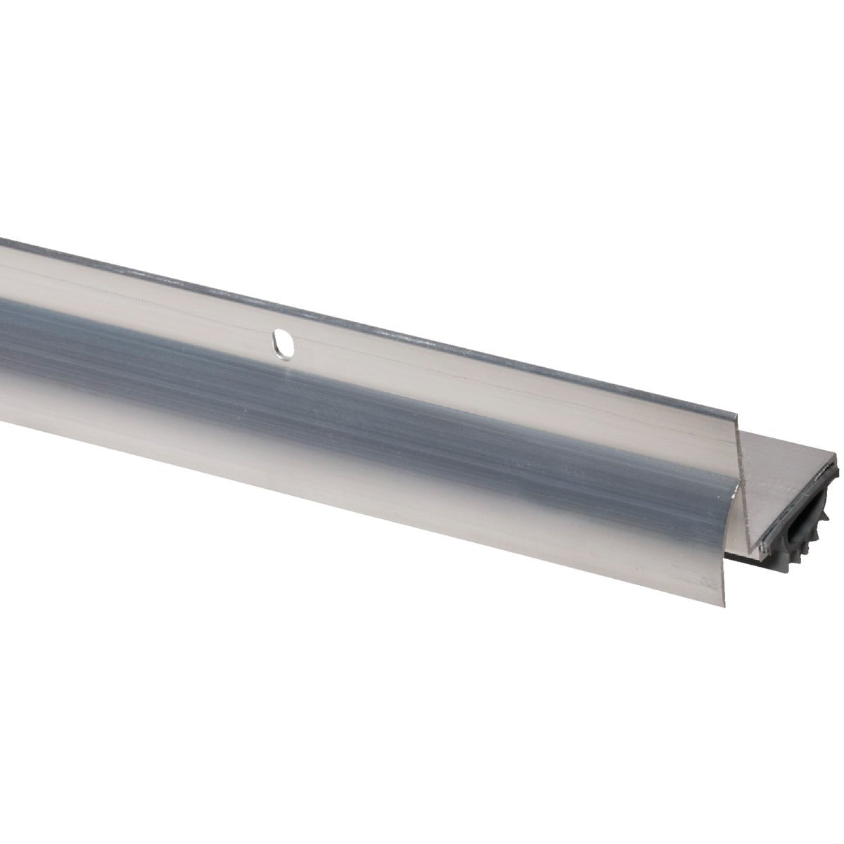 3 In. W. x 1.25 In. H. x 36 In. L. Silver Aluminum Door Bottom with Drip Cap