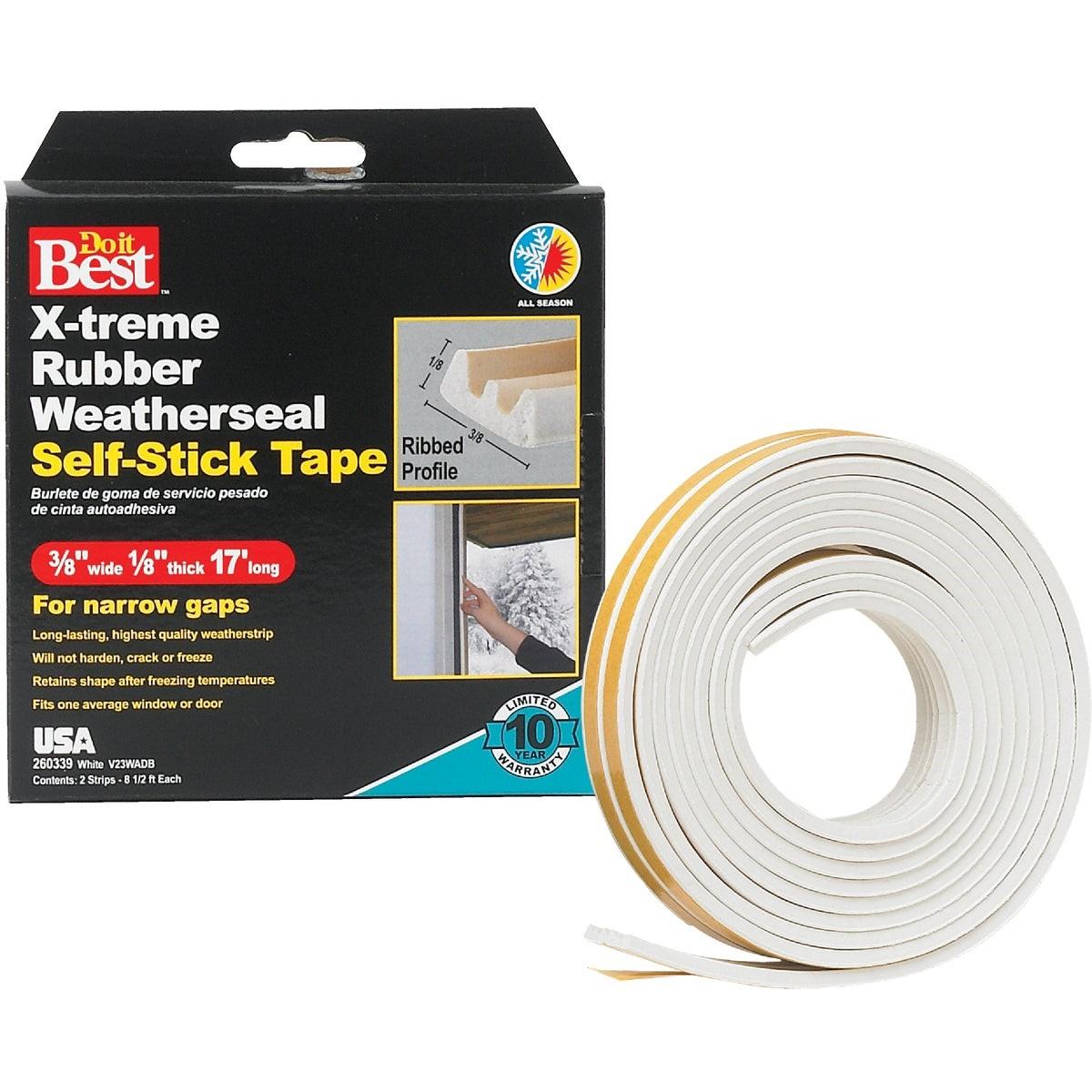 3/8 In. x 17 Ft. White Narrow Weatherseal Tape