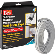 Grey 17' 5/16" Rubber Weatherstrip