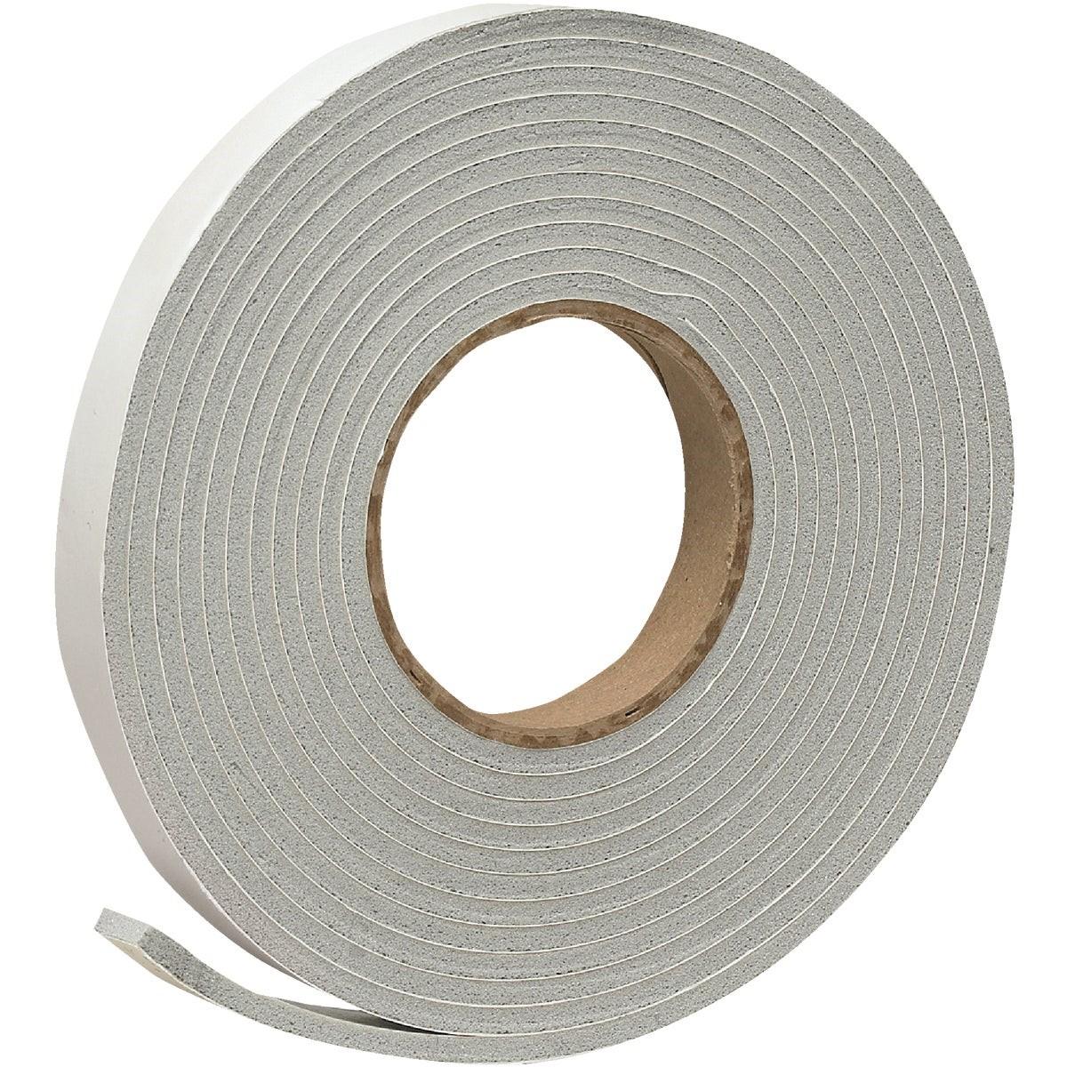 3/4" W x 3/16" T x 17' L Gray Foam Weatherstrip Tape