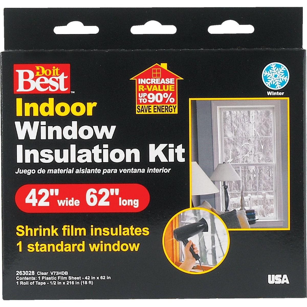 42 In. x 62 In. Indoor Shrink Film Window Kit