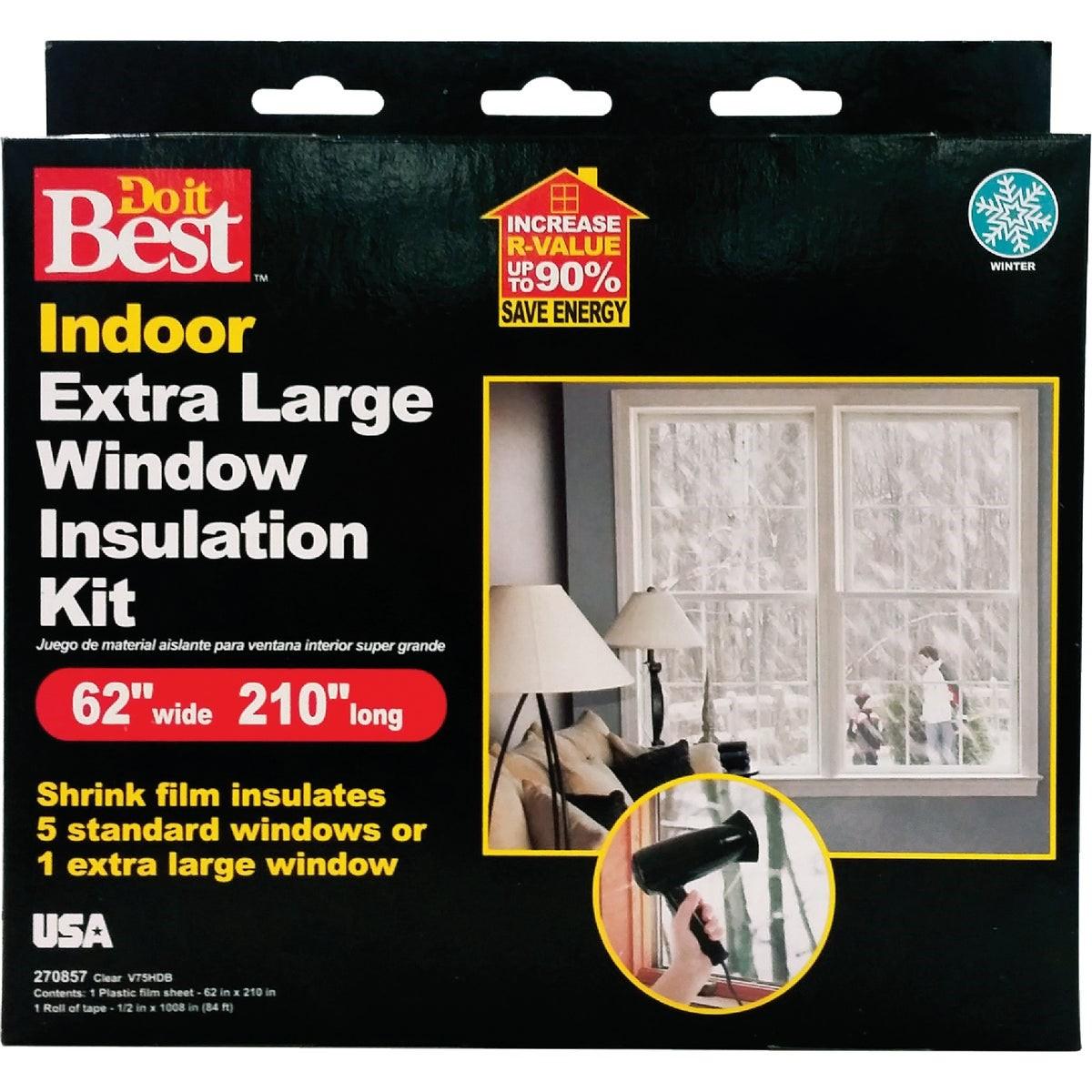 62 In. x 210 In. Indoor Shrink Film Window Kit