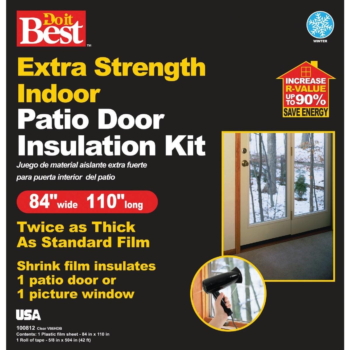 84 In. W. x 110 In. L. Indoor Patio Door/Window Shrink Film
