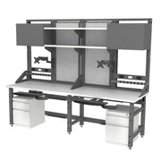 96W X 30D Hpl Bench W Upper Fr