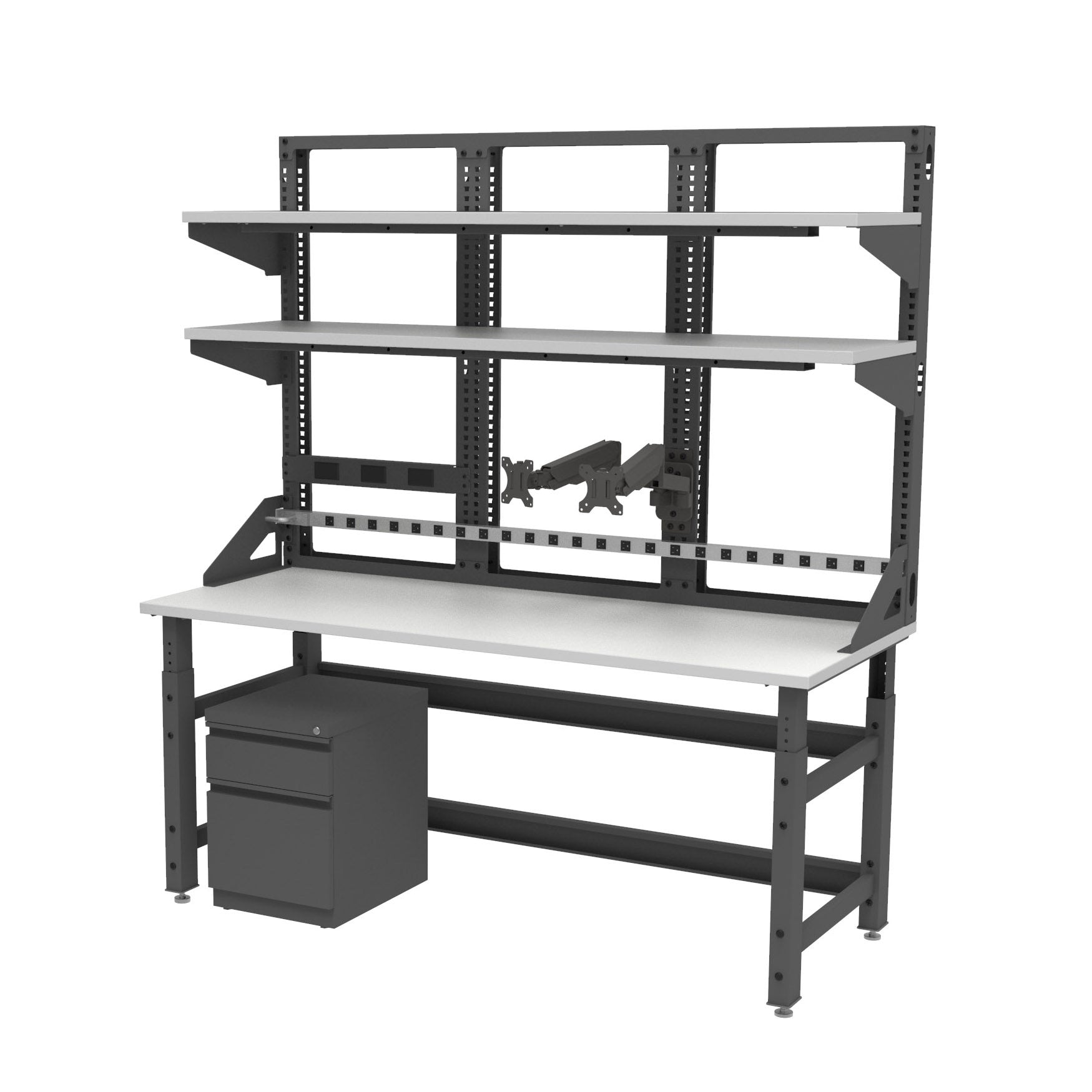 72W X 30D Esd Bench W Upper Fr