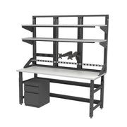 72W X 30D Esd Bench W Upper Fr