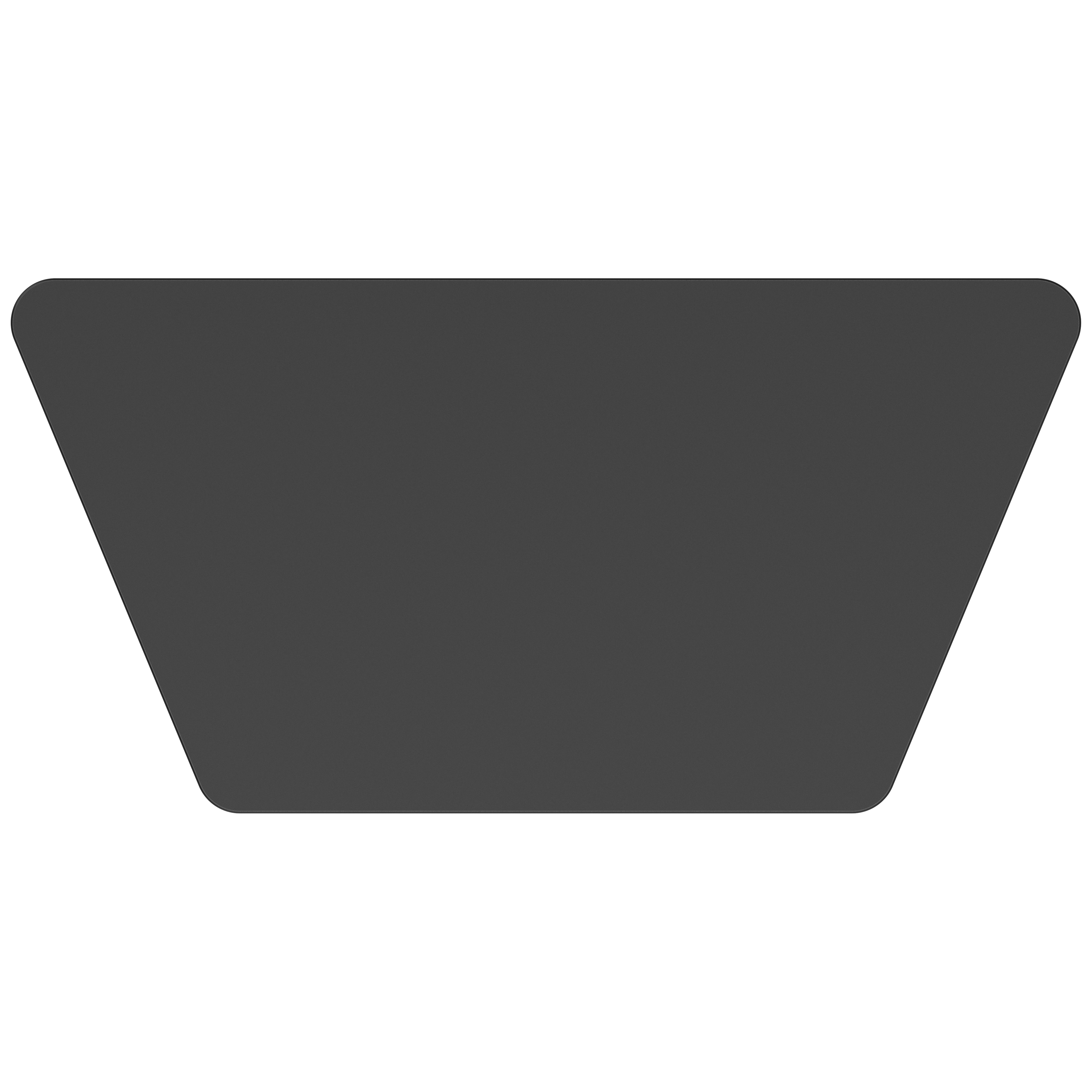 NPS® Aero-Lift Activity Table, 24" x 48" Trapezoid, Chem-Res Top, Surface Color: Black