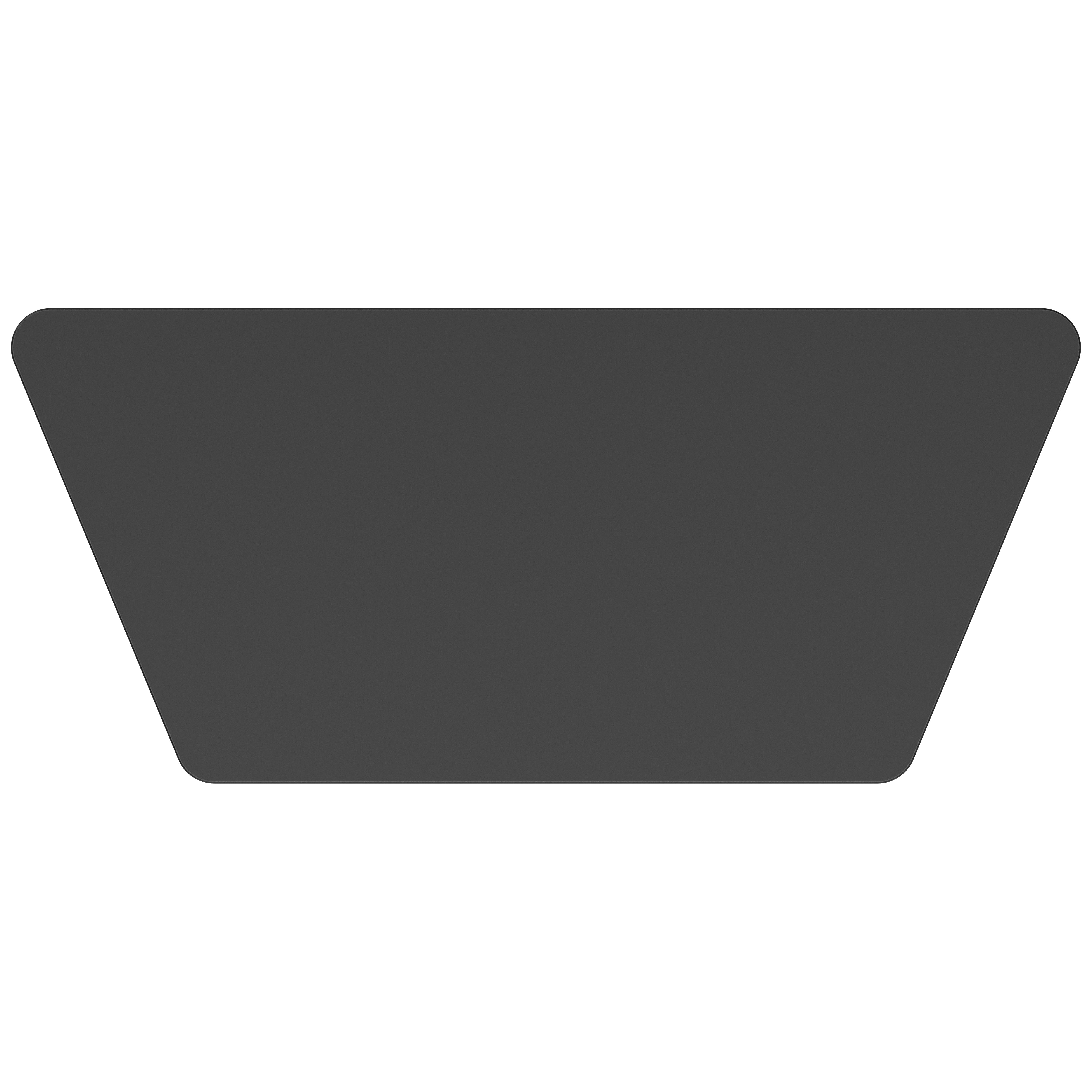 NPS® Aero-Lift Activity Table, 24" x 54" Trapezoid, Chem-Res Top, Surface Color: Black