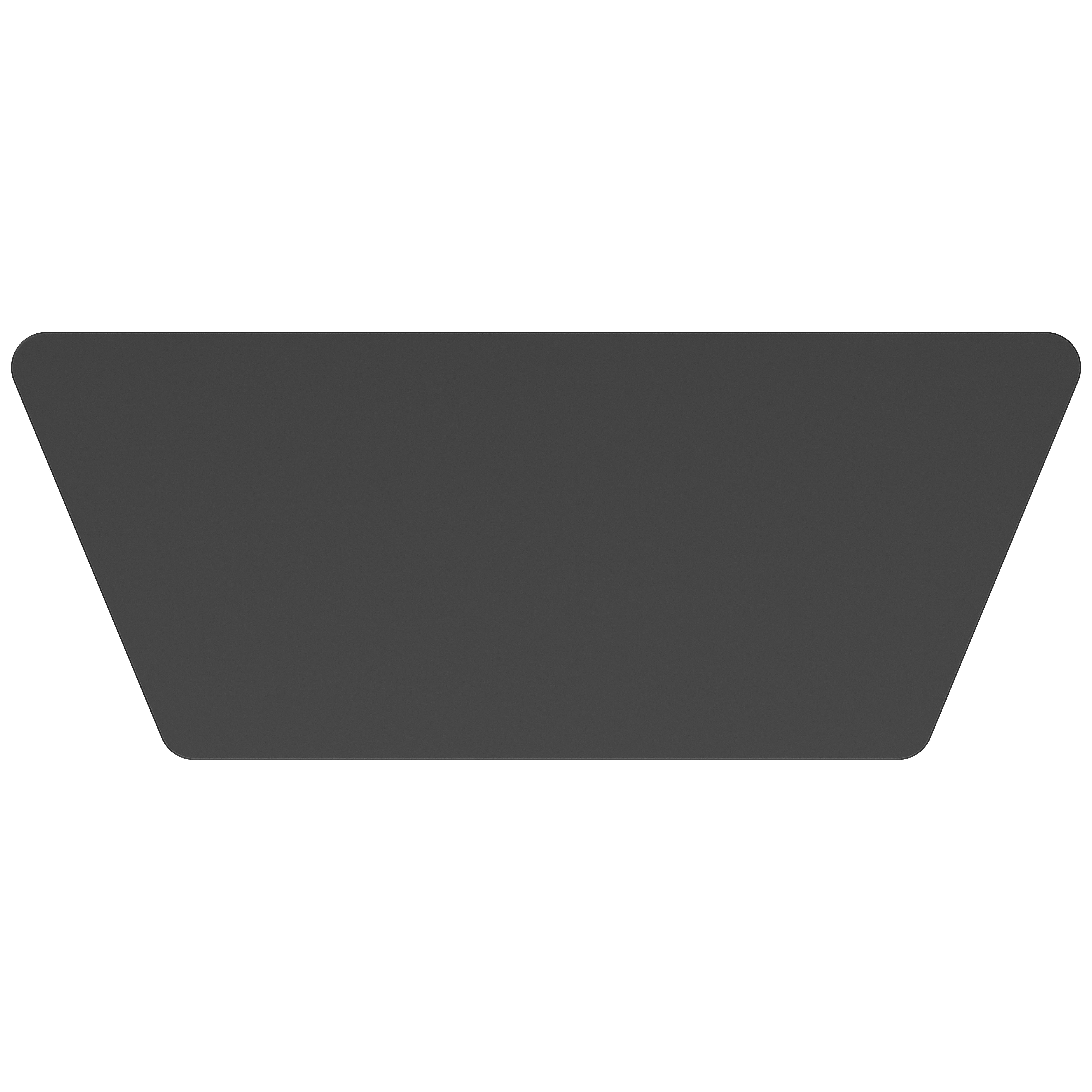 NPS® Aero-Lift Activity Table, 24" x 60" Trapezoid, Chem-Res Top, Surface Color: Black