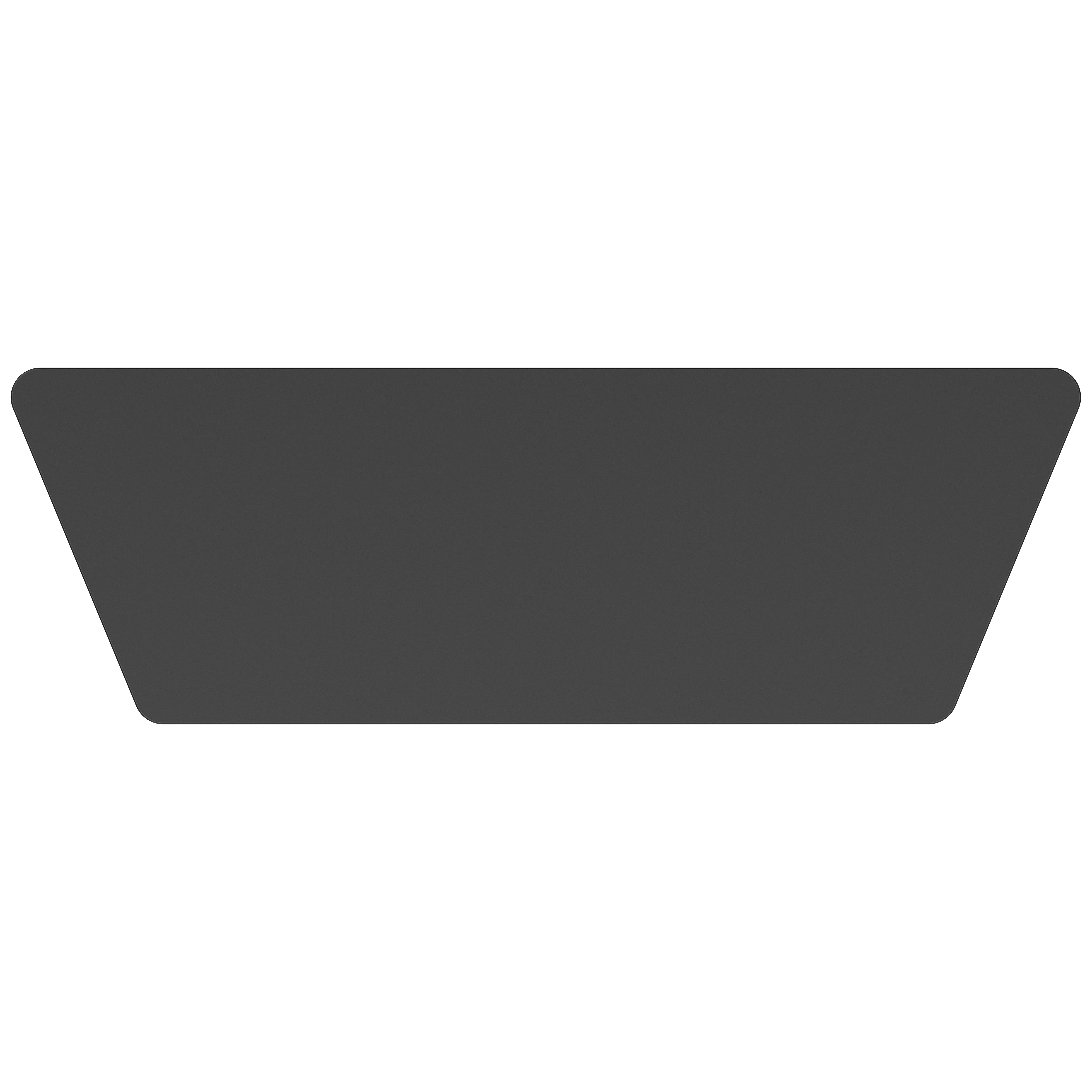 NPS® Aero-Lift Activity Table, 24" x 72" Trapezoid, Chem-Res Top, Surface Color: Black