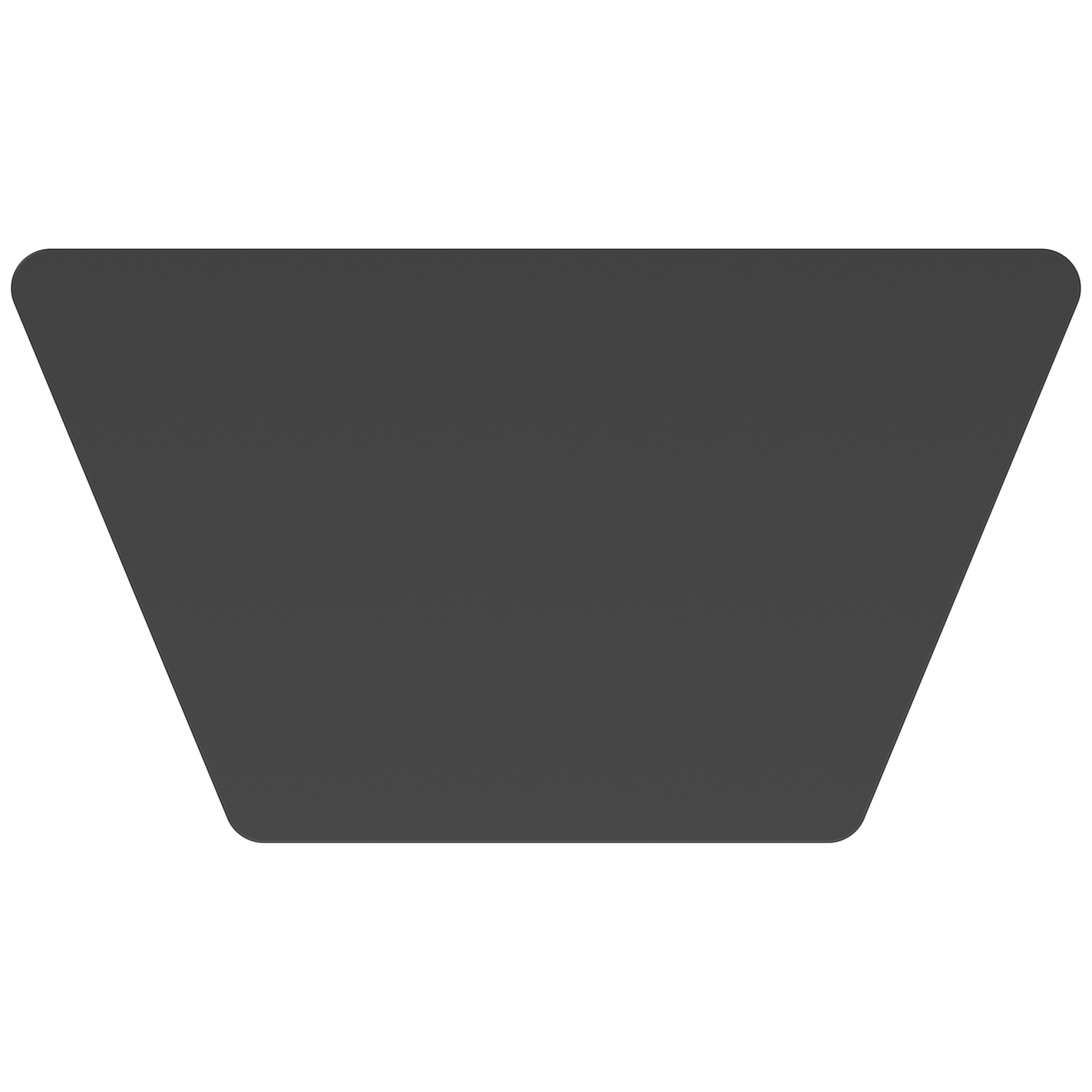 NPS® Aero-Lift Activity Table, 30" x 54" Trapezoid, Chem-Res Top, Surface Color: Black