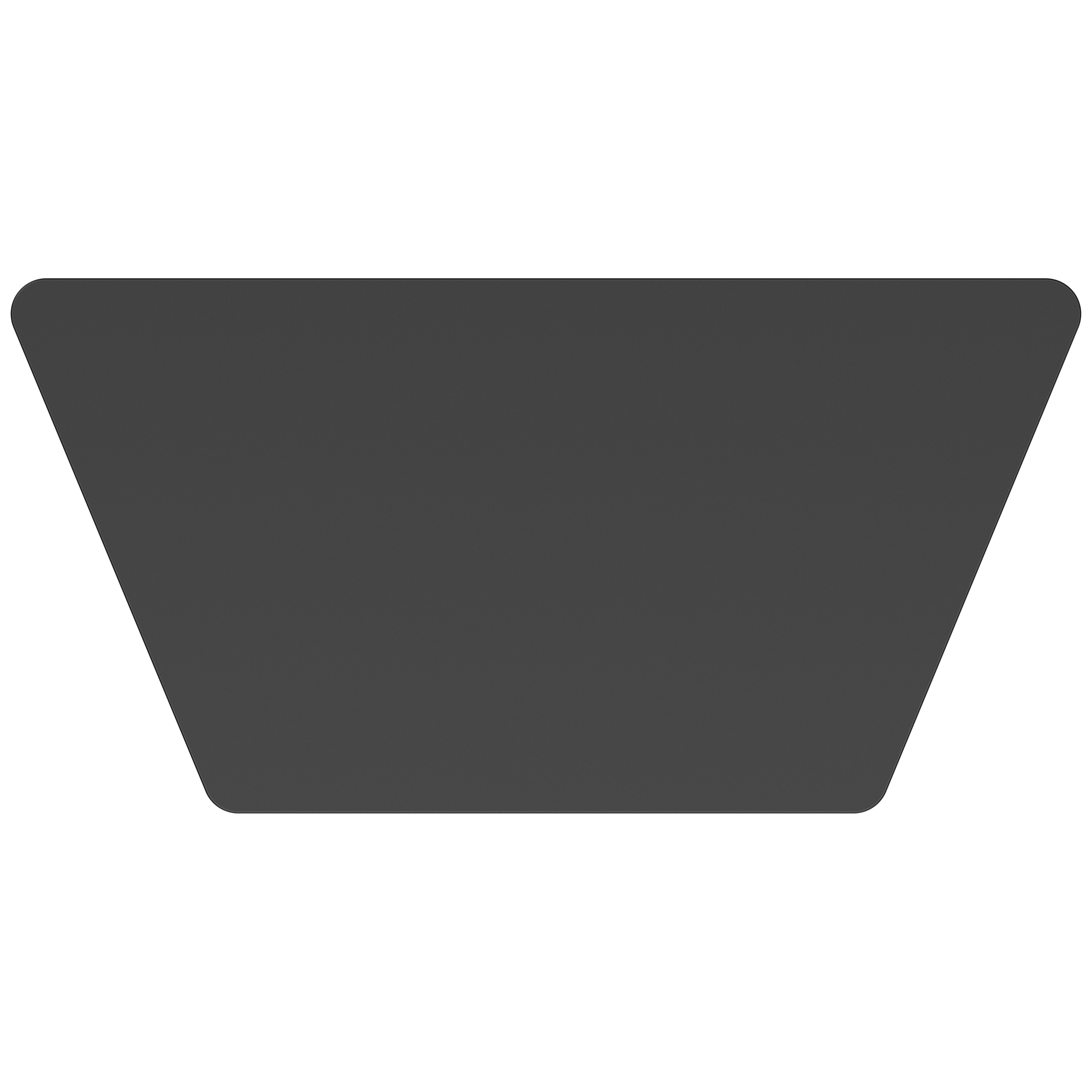 NPS® Aero-Lift Activity Table, 30" x 60" Trapezoid, Chem-Res Top, Surface Color: Black