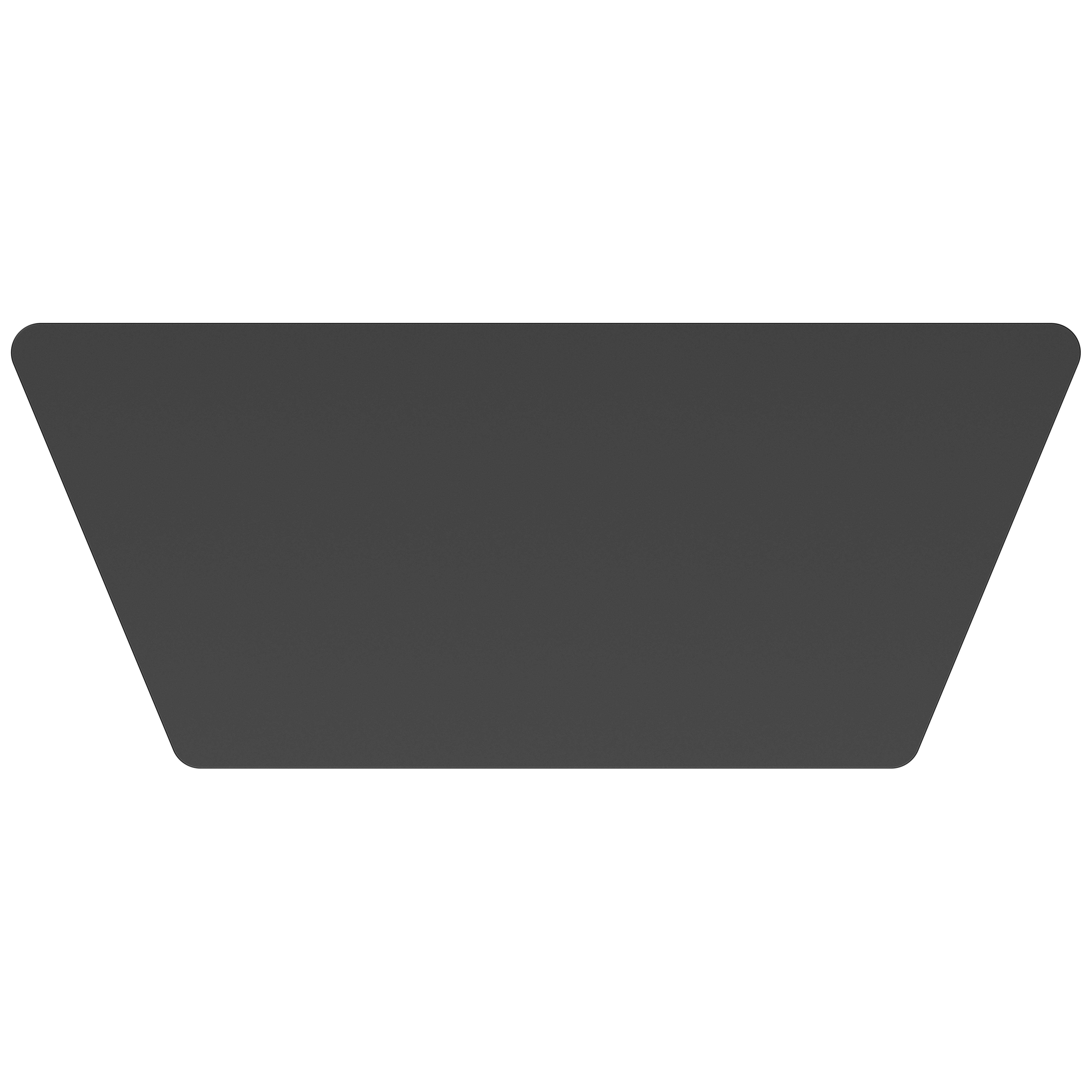 NPS® Aero-Lift Activity Table, 30" x 72" Trapezoid, Chem-Res Top, Surface Color: Black