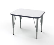 Rectangle Desk, Large, Short, Write On-Wipe Off, Midnight Velvet, 14-23"H x 32"W x 24"D