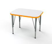 Rectangle Desk, Large, Short, Write On-Wipe Off, Orange Grove, 14-23"H x 32"W x 24"D