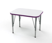 Rectangle Desk, Large, Tall, Write On-Wipe Off, Purple, 21-30"H x 32"W x 24"D