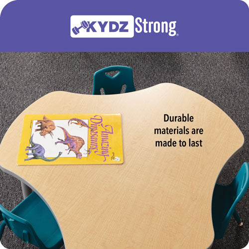 Berries® Round Activity Table - 48" Diameter, E-height - Freckled Gray/Gray/Gray