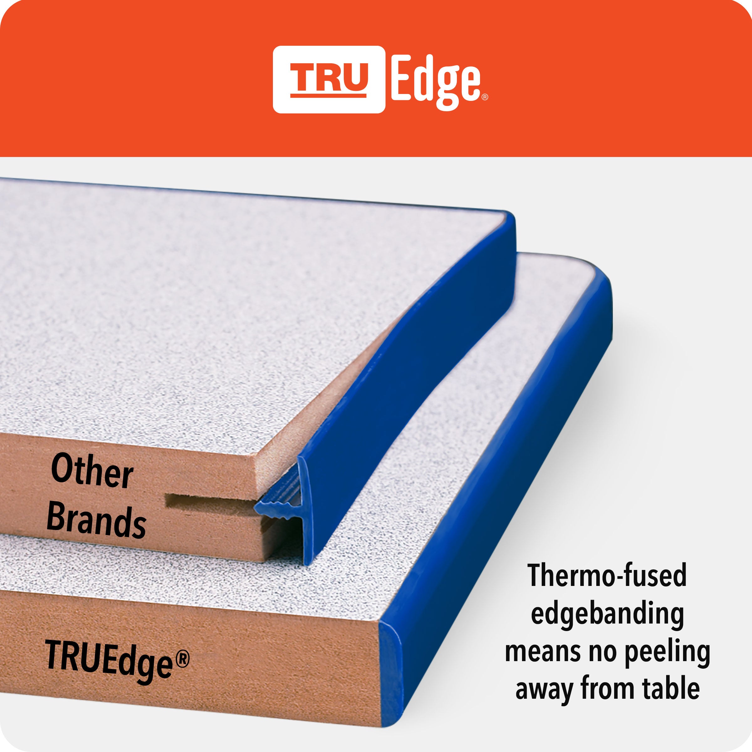 Berries® Horseshoe Activity Table - 66" X 60", Mobile - Freckled Gray/Red/Gray