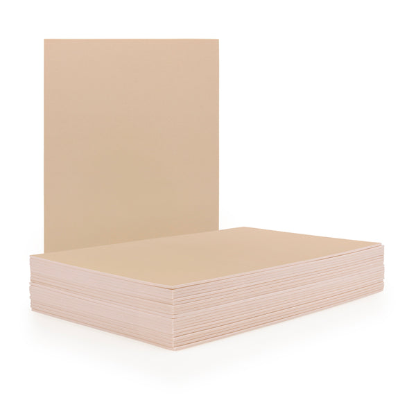 Foam Sheets 2mm -  9"x12", 10 sheets, Tan