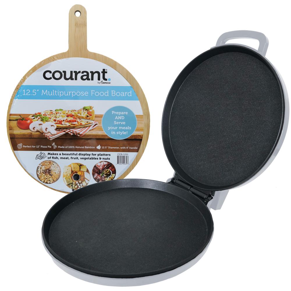 Courant Courant Gray Pizza Maker, Griddle and Oven with Food Board Included