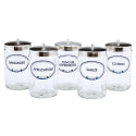 Sundry Jar Glass w/ Cover, Gauze, Graham-Field