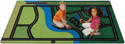 Transportation Fun Rug - Rectangle - Green - 6ft x 9ft