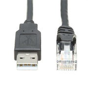 Tripp Lite by Eaton USB-A to RJ45 Rollover Console Cable (M/M) - Cisco Compatible 250 Kbps 15 ft. (4.57 m) Black