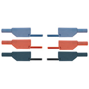 Set of 15 Safety Experiment Leads, 75 cm, 2.5 mm²