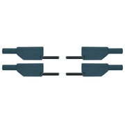 Safety Experiment Leads, 75 cm, 2.5 mm², black, (2 pcs)