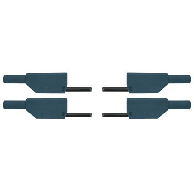 Safety Experiment Leads, 75 cm, 2.5 mm², black, (2 pcs)