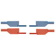 Safety Experiment Leads, 75 cm, 2.5 mm², blue, red, (2 pcs)