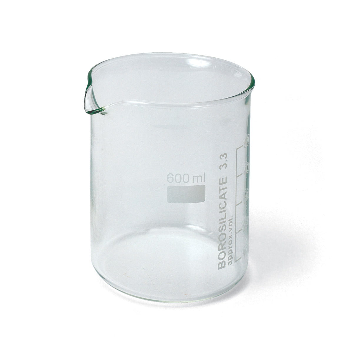 Set of 10 Beakers,600 ml, Low Form