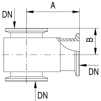 T-Piece DN 16 KF