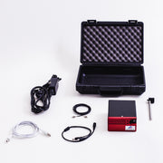 Digital spectrometer for quantitative emission and absorption analysis, transmission curve recording, and calorimetry/kinetics measurements. Uses a Czerny–Turner monochromator and CCD detector with built-in entry slit and fibre-optic light input.