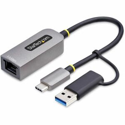 StarTech.com 2.5GbE USB-C to Ethernet Adapter with USB-a Converter