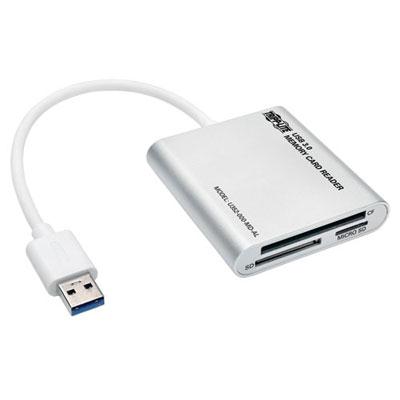 Tripp Lite by Eaton USB 3.0 SuperSpeed Multi-Drive Memory Card Reader/Writer Aluminum 5Gbps