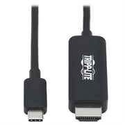 Eaton Tripp Lite Series USB-C to HDMI Adapter Cable (M/M), 4K, 4:4:4, Thunderbolt 3 Compatible, Black, 3 ft. (0.9 m)