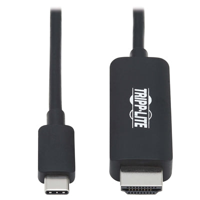 Eaton Tripp Lite Series USB-C to HDMI Adapter Cable (M/M), 4K, 4:4:4, Thunderbolt 3 Compatible, Black, 3 ft. (0.9 m)