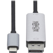 Eaton Tripp Lite Series USB-C to DisplayPort 1.4 Active Adapter Cable (M/M), UHD 8K/30 Hz or 4K/144 Hz, Black/Silver, 6 ft. (1.8 m)