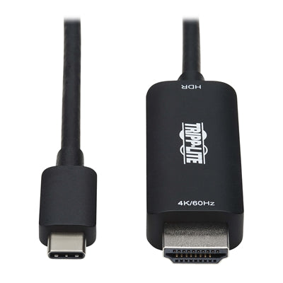Eaton Tripp Lite Series USB-C to HDMI Active Adapter Cable (M/M), 4K 60 Hz, HDR, HDCP 2.2, DP 1.2 Alt Mode, Black, 6 ft. (1.8 m)