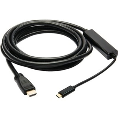 Eaton Tripp Lite Series USB-C to HDMI Active Adapter Cable (M/M), 4K 60 Hz, 4:4:4, HDCP 2.2, Mid-Cable Adapter, Black, 10 ft. (3.1 m)