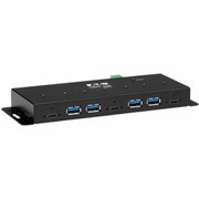 Eaton Tripp Lite Series Industrial 7-Port USB-C Hub, USB 3.x Gen 2 (10Gbps), 4x USB-A &amp; 3x USB-C Ports, 15Kv ESD Immunity, 2Kv Surge, TAA