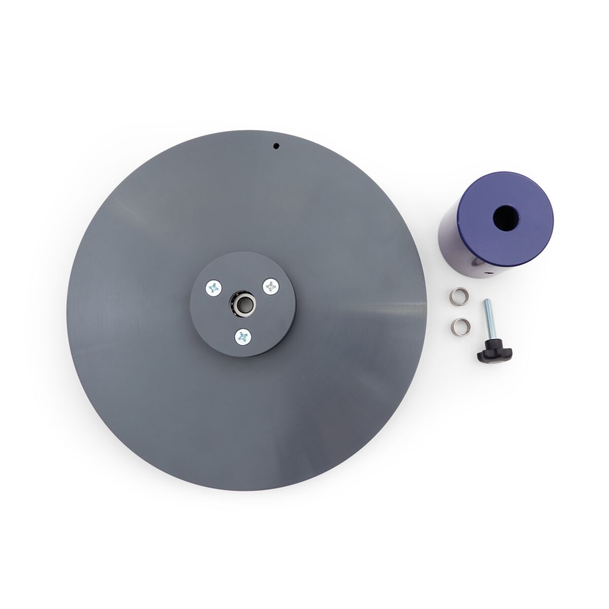 Supplementary disc and counterweight for gyroscope
