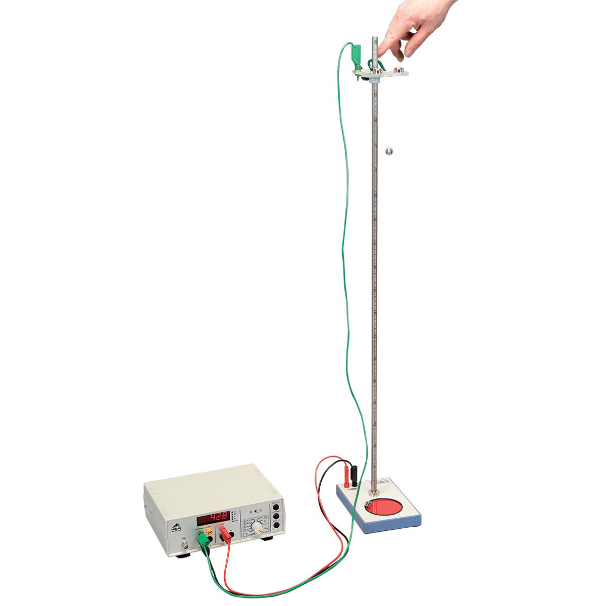 Free Fall Apparatus -
to determine the gravitational constant g