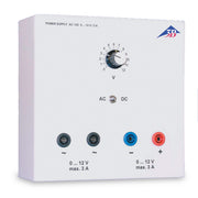 AC/DC Power Supply (Stabilized),
0 – 12 V, 3 A
(115 V, 50/60 Hz)